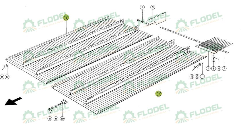 Plan inclinat combina CLAAS 662201 | Flodel - piese utilaje agricole